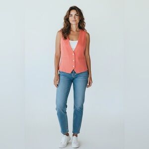 J. Jill Lightweight Sleeveless Sweater Vest Pink Size Small